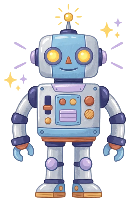 Un robot care strălucește